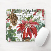 Moderner Vintager Wintergarten mit Blumen Mousepad (Mit Mouse)