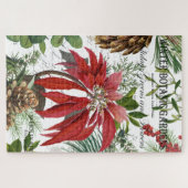 Moderner Vintager Wintergarten mit Blumen Puzzle (Horizontal)