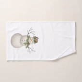 moderner Vintager Wintergarten Snowman Handtuch (Handtuch)