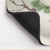 moderner Vintager Wintergarten Snowman Mousepad (Ecke)