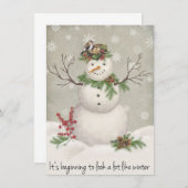 moderner Vintager Wintergartenschneefahrer (Vorne/Hinten)