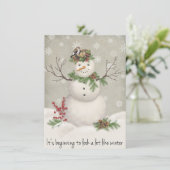 moderner Vintager Wintergartenschneefahrer (Stehend Vorderseite)