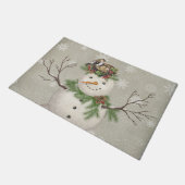 moderner Vintager Wintergartenschneefahrer Fußmatte (Schrägansicht)