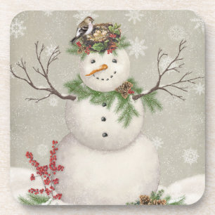 moderner Vintager Wintergartenschneefahrer Getränkeuntersetzer