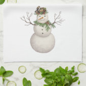 moderner Vintager Wintergartenschneefahrer Küchentuch (Gefaltet)
