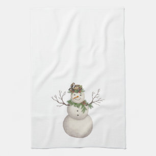 moderner Vintager Wintergartenschneefahrer Küchentuch