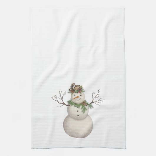 moderner Vintager Wintergartenschneefahrer Küchentuch (Vertikal)