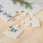 moderner Vintager Wintergartenschneefahrer Puzzle (Seite)