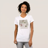 moderner Vintager Wintergartenschneefahrer T-Shirt (Vorne ganz)