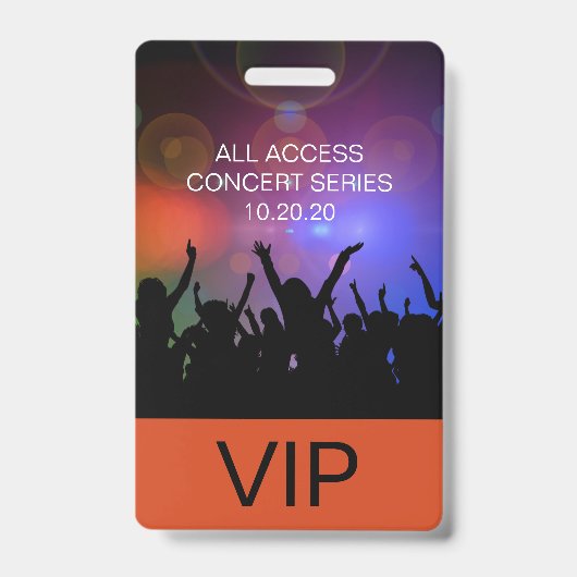 Moderner VIP All Access Concept Pass Ausweis (Vorderseite)