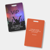 Moderner VIP All Access Concept Pass Ausweis (Vorder- & Rückseite)