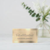 Moderner Virtual Assistant für Gold Foil Visitenkarte (Stehend Vorderseite)