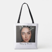 Moderner Visagist Foto Elegantes Skript Tasche (Rückseite)