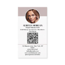 Moderner Visagist Qr Code Foto Schönheitssalon