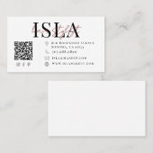 Moderner Visagisten-Script-Name Visitenkarte (Vorne/Hinten)