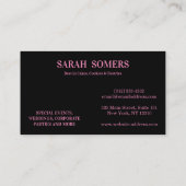 Moderner Visitenkarte (Rückseite)