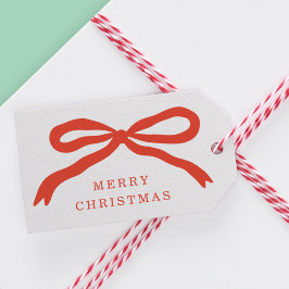 Moderner, von Hand gezeichnet Weihnachtsurlaub in Geschenkanhänger