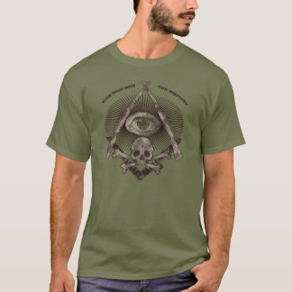 Moderner Vorlagenmaurer beunruhigte M1 Garand u. T-Shirt