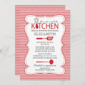 Moderner Vorrat die Küchen-Brautparty-Einladung Einladung (Vorne/Hinten)