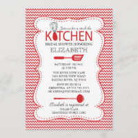 Moderner Vorrat die Küchen-Brautparty-Einladung