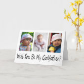 Moderner Vorschlag für 3 Foto-Pate Karte (Gelbe Blume)