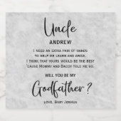 Moderner Vorschlag für den Großvater aus Marmor Bierflaschenetikett (Einzelnes Label)