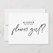 Moderner Vorschlag für ein Schwarz-weißes Blumenmä (Vorderseite)