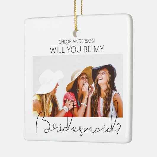 Moderner Vorschlag für ein zweiseitiges Foto Keramikornament (Links)