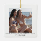 Moderner Vorschlag für ein zweiseitiges Foto Keramikornament (Rückseite)