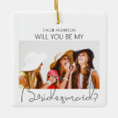 Moderner Vorschlag für ein zweiseitiges Foto Keramikornament (Vorderseite)