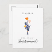 Moderner Vorschlag für eine Blumenüberdachung Postkarte (Vorne/Hinten)