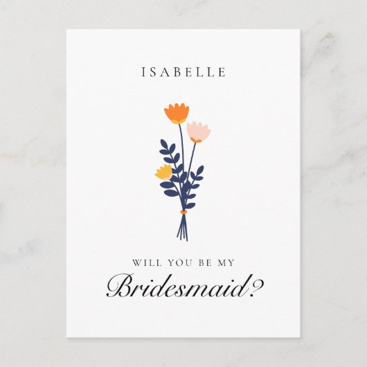 Moderner Vorschlag für eine Blumenüberdachung Postkarte (Vorderseite)