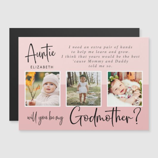 Moderner Vorschlag für eine Großmutter Magnetkarte (Vorne/Hinten)