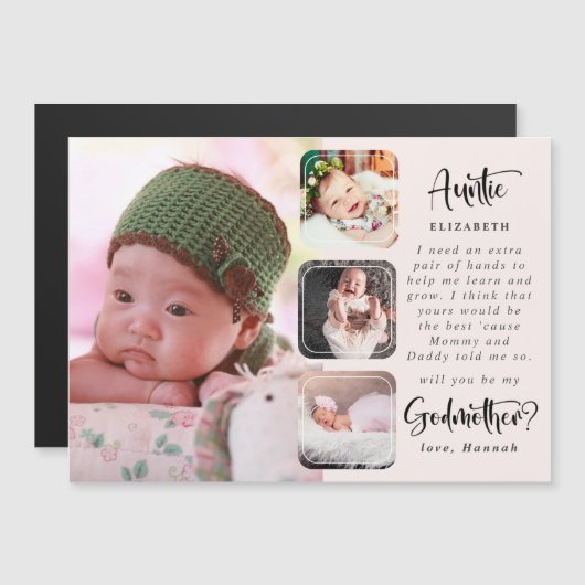 Moderner Vorschlag für eine Großmutter Magnetkarte (Vorne/Hinten)