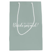 Moderner Vorschlag für eine Personalisierte Brides Mittlere Geschenktüte (Vorderseite)