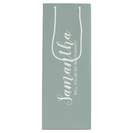 Moderner Vorschlag für eine Verordnung Geschenktüte Für Weinflaschen (Vorderseite)