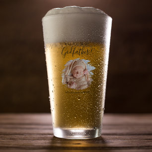 Moderner Vorschlag für einen Patenonkel mit Foto Glas