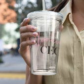 Moderner Vorstandsvorsitzender von Minimal Million Acryltrinkbecher