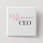 Moderner Vorstandsvorsitzender von Minimal Million Button (Vorderseite)