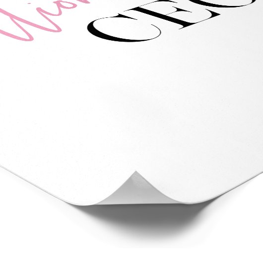 Moderner Vorstandsvorsitzender von Minimal Million Poster (Ecke)