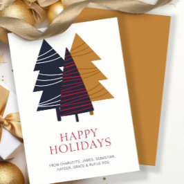 Moderner Waldbaum Weihnachten Personalisiert