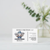 Moderner Wartungshandyman Visitenkarte (Stehend Vorderseite)