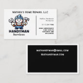 Moderner Wartungshandyman Visitenkarte (Vorne/Hinten)