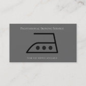 Moderner Wäscheservice Grau Visitenkarte (Vorderseite)