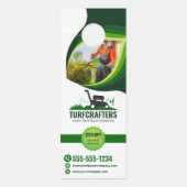 Moderner Wäscheservice Landscaping Mowing Service Türanhänger (Vorderseite)