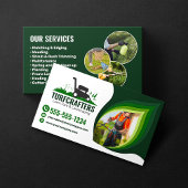 Moderner Wäscheservice Landscaping Mowing Service Visitenkarte