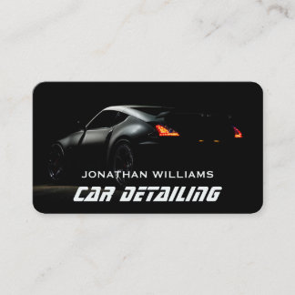 Moderner Wash & Auto mit Business Card Visitenkarte