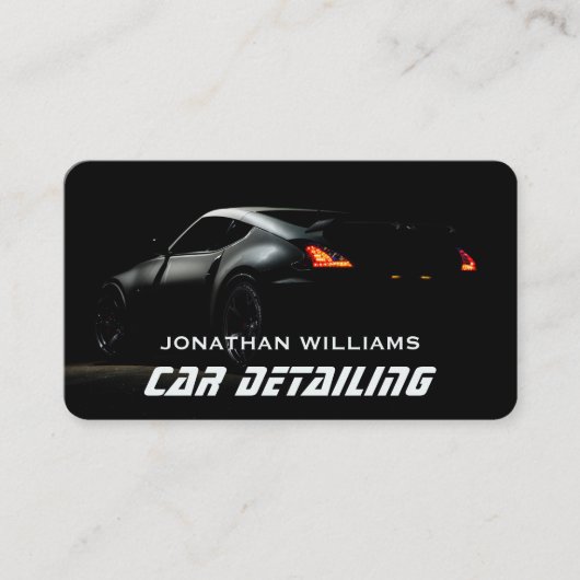 Moderner Wash & Auto mit Business Card Visitenkarte (Vorderseite)