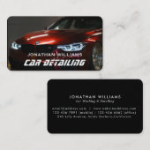 Moderner Wash & Auto mit Business Card Visitenkarte (Vorne/Hinten)