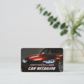 Moderner Wash & Auto mit Business Card Visitenkarte (Stehend Vorderseite)
